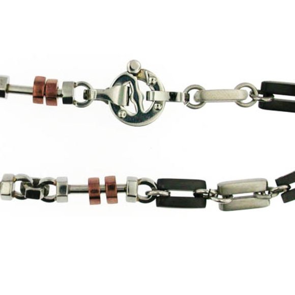 2 FOR $62! Men's Papallo Stainless Steel Bracelet - Picture 4 of 4